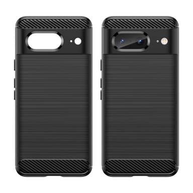SKALO Google Pixel 8 Armor Carbon Iskunkestävä TPU suojakuori - Musta