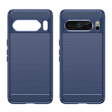 SKALO Google Pixel 8 Pro Armor Carbon Iskunkestävä TPU suojakuori - Sininen
