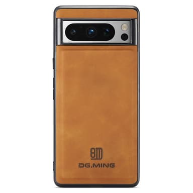 DG.MING Google Pixel 8 Pro Premium PU-nahka Hybridi Suojakuori - Ruskea