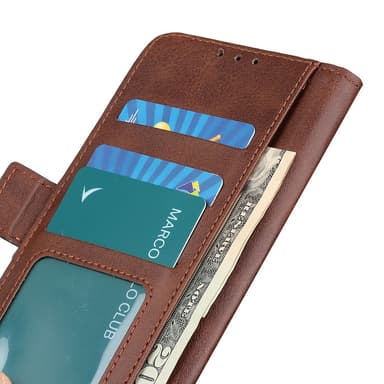 SKALO Google Pixel 8 Pro Premium Wallet Lompakkokotelo - Ruskea