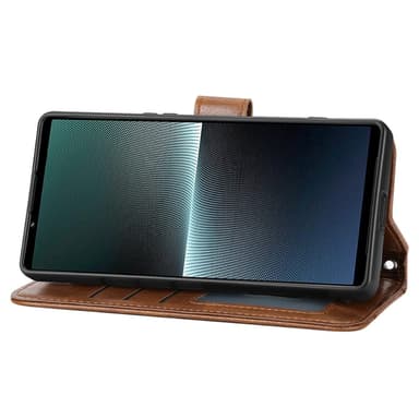 SKALO Sony Xperia 5 V Evelope Clutch 5-Lokeroa - Ruskea