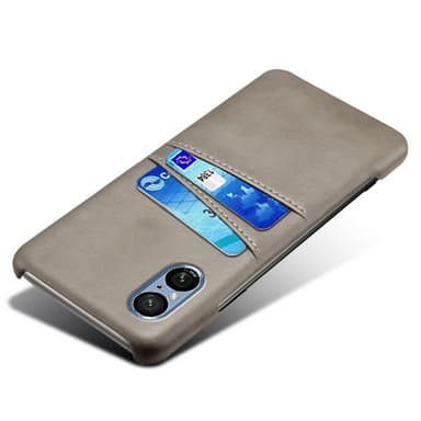 SKALO Sony Xperia 5 V PU-nahkainen Korttikotelo - Musta