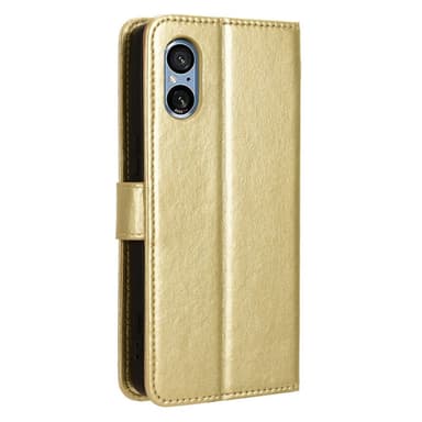SKALO Sony Xperia 5 V Lompakkokotelo PU-nahkaa - Kulta