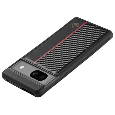 SKALO Google Pixel 8 LC.IMEEKE Carbon Fiber PU-nahkakuori - Musta