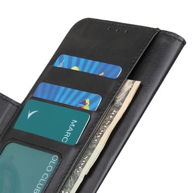 SKALO Google Pixel 8 Pro Premium Wallet Lompakkokotelo - Musta