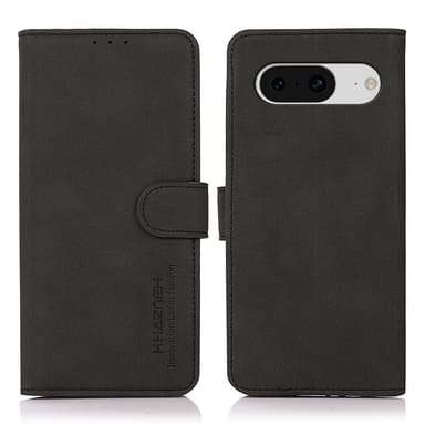 SKALO Google Pixel 8 KHAZNEH Lompakkokotelo PU-nahasta - Musta