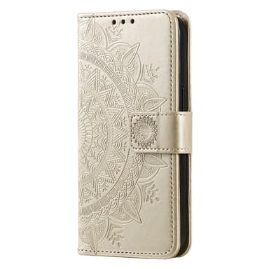 SKALO Google Pixel 8 Mandala lompakkokotelo - Kulta