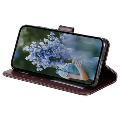 SKALO Sony Xperia 5 V Mandala lompakkokotelo - Ruskea