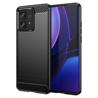SKALO Motorola Edge 40 Neo 5G Armor Carbon Iskunkestävä TPU suojakuori - Musta