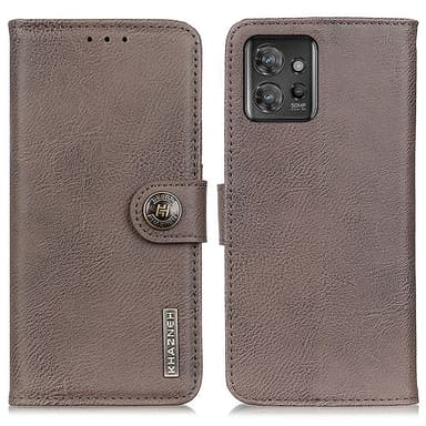SKALO Motorola ThinkPhone 5G KHAZNEH Premium Lompakkokotelo PU-nahasta - Khaki