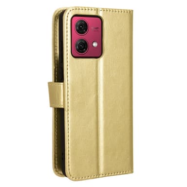 SKALO Motorola Moto G84 5G Lompakkokotelo PU-nahkaa - Kulta