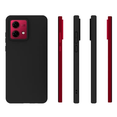 SKALO Motorola Moto G84 5G Mattamusta erittäin ohut TPU-suojakuori
