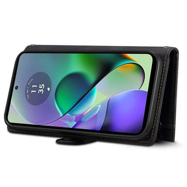 SKALO Motorola Moto G84 5G ESEBLE Big Wallet Lompakkokotelo - Musta
