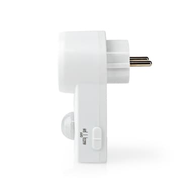 Nedis Liiketunnistin | Sisäkäyttöinen | Type F (CEE 7/7) | Tyyppi F (CEE 7/7) | 120 ° | 5 - 300 W | 300 W | 1200 W | 3 - 2000 Lux | Anturitekniikka: PIR | Anturi ulottuvilla: 0.0 - 9.0 m