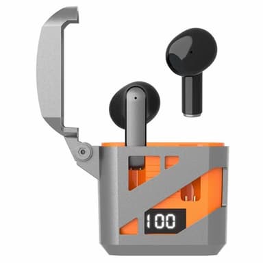 Cool Mecha Style In-Ear Bluetooth-kuulokkeet langattomat kuulokkeet - Oranssi