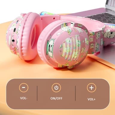 Cat Ears Bluetooth Headset mikrofoni Langattomat kuulokkeet - Musta