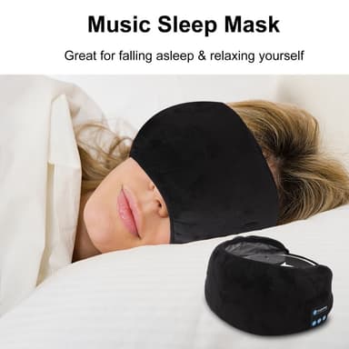 Musiikki Silmänaamio Silmäpeitteet Nukkumiseen Langattomat BT Matka-Nukkumiskuulokkeet Handsfree