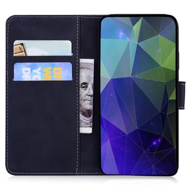 SKALO Motorola Moto G84 5G Kohokuvioitu tiikerilompakko - Musta