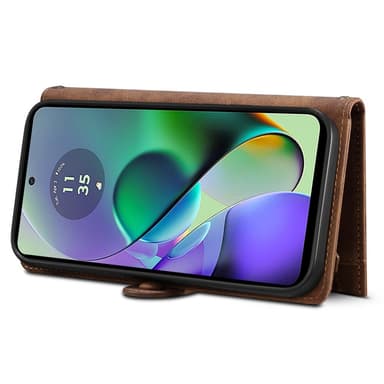 SKALO Motorola Moto G84 5G ESEBLE Big Wallet Lompakkokotelo - Ruskea