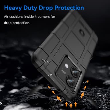 SKALO Motorola Edge 40 Neo 5G Rugged Shield iskunkestävä TPU suojakuori