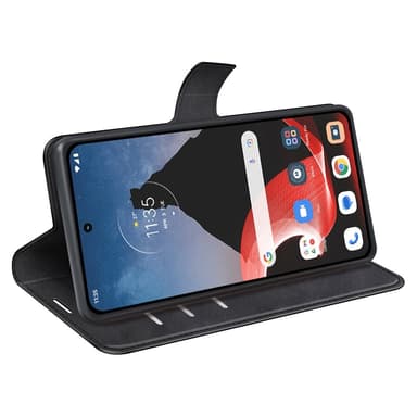 SKALO Motorola ThinkPhone 5G Premium Wallet Lompakkokotelo - Musta