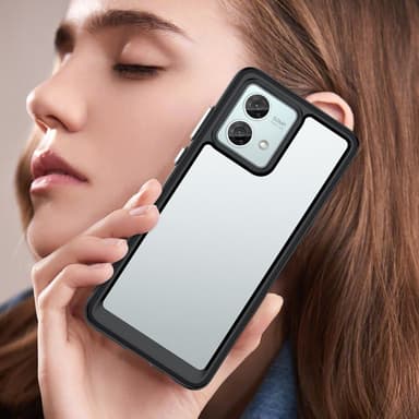 SKALO Motorola Moto G84 5G Väri Puskurin Suojakuori - Musta