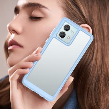 SKALO Motorola Moto G84 5G Väri Puskurin Suojakuori - Sininen