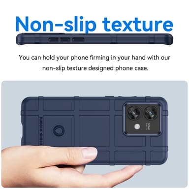 SKALO Motorola Edge 40 Neo 5G Rugged Shield iskunkestävä TPU suojakuori