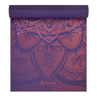 Gaiam Athenian Rose Yoga Mat 6mm Premium