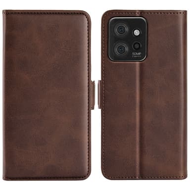 SKALO Motorola ThinkPhone 5G Premium Wallet Lompakkokotelo - Ruskea