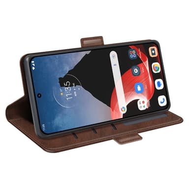 SKALO Motorola ThinkPhone 5G Premium Wallet Lompakkokotelo - Ruskea