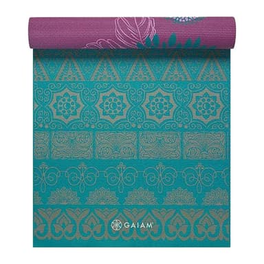 Gaiam Kiku Yoga Mat 6mm Premium Reversible