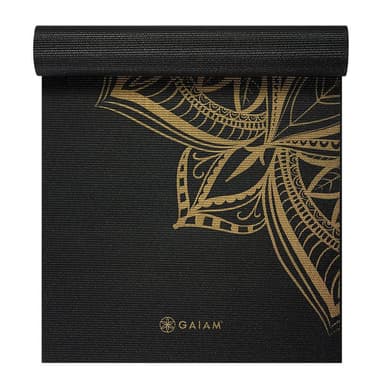 Gaiam Bronze Medallion Yoga Mat 6mm Premium Metallic