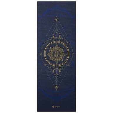 Gaiam Reversible Sun & Moon Yoga Mat 6mm Premium Metallic