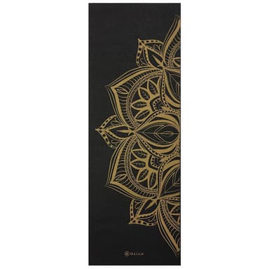 Gaiam Bronze Medallion Yoga Mat 6mm Premium Metallic