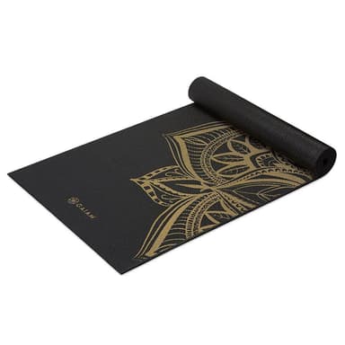 Gaiam Bronze Medallion Yoga Mat 6mm Premium Metallic