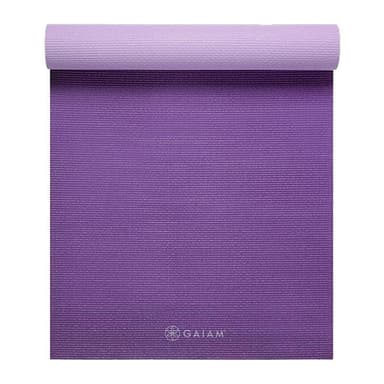 Gaiam Plum Jam 2-Color Yoga Mat 6mm Premium