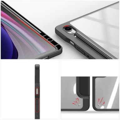 DUX DUCIS TOBY Samsung Galaxy Tab S9 FE -ohjainteline, jossa on kolme taittoa