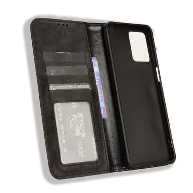 Motorola Moto G14 teline puhelinkotelo täysi suojaus lompakon suojus - musta