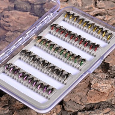 50 kpl Perhokalastus Drag Kit syöttikalastustarvikkeet - Hyönteiset