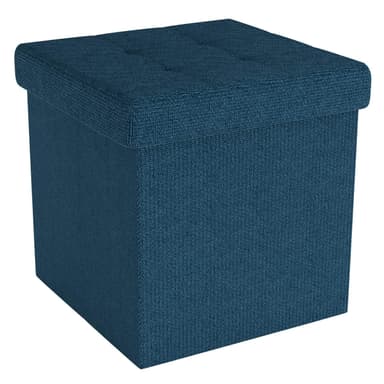 Taitettava Jakkara 30x30x30 cm Jalkatuki (sininen)
