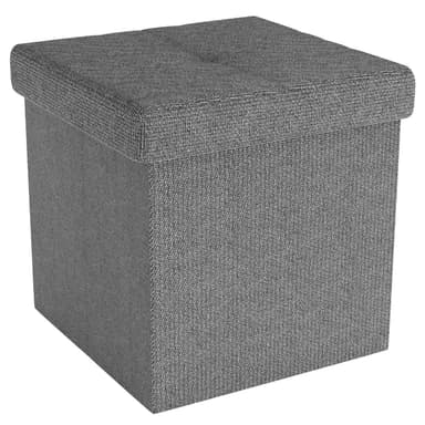 Taitettava Jakkara 30x30x30 cm Jalkatuki (harmaa)