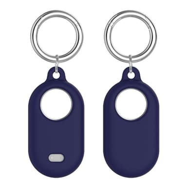 Samsung Galaxy Smart Tag 2 koteloteline avaimenperä silikonilla Tummansininen