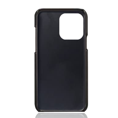 SKALO iPhone 15 Pro PU-nahkainen Suojakuori - Musta