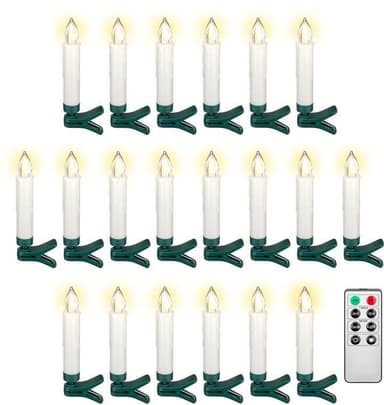 20 langatonta LED-joulukuusivaloa