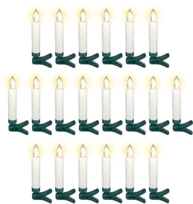 20 langatonta LED-joulukuusivaloa