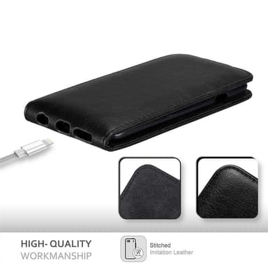 iPhone 6 / 6S Suojakuori Lompakkokotelo (Musta)