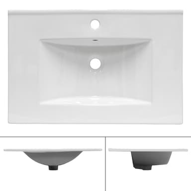 ECD Germany pesuallas 710 x 465 x 175 mm keraaminen valkoinen