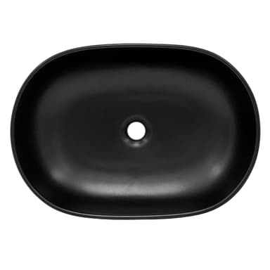 ECD Germany Design pesuallas 600 x 420 x 145 mm, keraaminen valkoinen