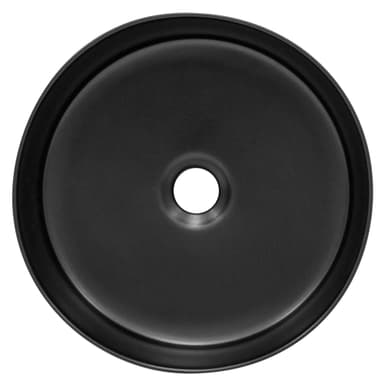 ECD Germany Design pesuallas Ø 355 x 120 mm, keraaminen pyöreä valkoinen